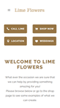 Mobile Screenshot of limeflowers.com.au